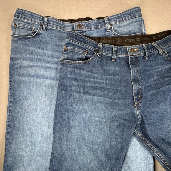 Wrangler Other - Wrangler‎ Authentics Straight Leg Jeans 42x29 Stretch Denim Bundle Lot 2